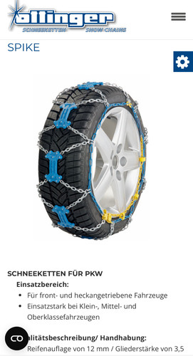 Ottinger spike ringkette pkw - spike,